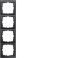 Hager-Berker-B-Kwadrat-S-1-Ramka-4-krotna-mat-antracyt-EAN-GTIN-4011334471431.webp