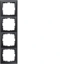 Hager-Berker-B-Kwadrat-S-1-Ramka-4-krotna-mat-antracyt-EAN-GTIN-4011334471431.webp