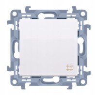 Simon 10 Łącznik krzyżowy (moduł) 10 AX, 250 V~, zaciski śrubowe, Biały CW7.01/11