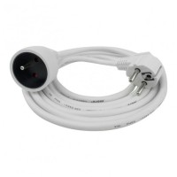 Ecolight Przedłużacz 1 gniazdo 3m z uziemieniem 3x1.5mm2 BIAŁY M20548
