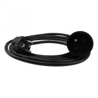 Ecolight More Przedłużacz 1 gniazdo 3m z/u 3x1.5mm2 CZARNY M20568