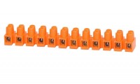 Listwa zaciskowa 12 torowa. 6mm2 pomarańczowa