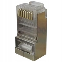 Wtyk modularny RJ-45 ekranowany 8PIN, kat. 5e na drut 1 szt. (0759)