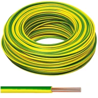 PRZEWÓD LGY 1X6 mm2 ŻÓŁTO-ZIELONY 450/750V H07V-K (G-102966) elektrokabel