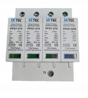 LcTec PPO7 Ogranicznik przepięć 3P+NPE z Iskiernikiem 7kA Klasa T1+T2 (B+C) 494363
