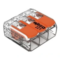 WAGO Szybkozłączka 3x 0,5-6mm2 zaciskana na linkę/drut 450V/41A 221-613 1szt.