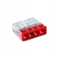 WAGO COMPACT Szybkozłączka 4x 0,5-2,5mm2 na drut 450V/24A 2273-204 1szt.