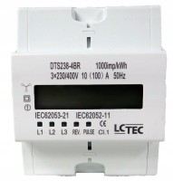 LcTec DTS238-4BR Miernik zużycia energii elektrycznej 4M 3 fazy ( 230V/400V 10A/100A) 459704