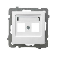 Obudowa gniazda podwójnego typu Keystone Ospel GPK-2G/P/00 seria AS BIAŁY