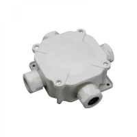 Puszka Elektryczna Hermetyczna Natynkowa 4 dławnice 144x144x67mm IP67 Siwa SEZ 6455-27P/2