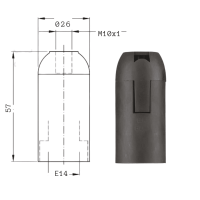Oprawka OTE14-03 skręcana czarna D.3004