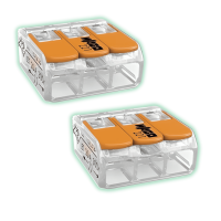 WAGO COMPACT Szybkozłączka 3x 0,2-4,0mm2 uniwersalna na drut/linkę 450V/32A 221-413 1szt.