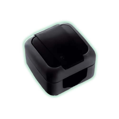 Viko by Panasonic Palmiye Gniazdo natynkowe IP54 czarne