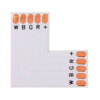 Złączka kątowa PCB typ L 10 mm RGBW ID-0106