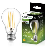 LUMILED Żarówka LED E27 A60 11W 1521lm 4000K Neutralna 360° Filament