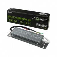 Zasilacz hermetyczny PREMIUM 30W 12V IP67 EC20979 Ecolight