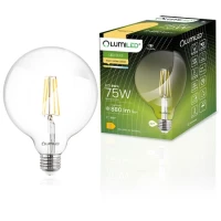 LUMILED Żarówka Dekoracyjna Kulista LED E27 G95 8W 880lm 3000K Ciepła 360°