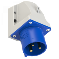 Wtyczka odbiornikowa 32A 3P 230V niebieska IP44 523-6