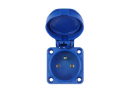 Gniazdo tablicowe 10/16A 2P+Z 230V niebieskie IP54 104-0b