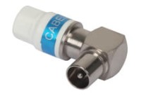 Wtyk kątowy IEC Cabelcon na przewód RG-6/Triset-113 "Self-Install" E3001