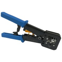 Zaciskarka złączy modularnych typu EZ z blokadą  8p8c (RJ-45), 6p6c (RJ-12), 6p4c (RJ-11)