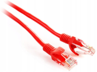 Patchcord skrętka GETFORT  kat.5e UTP 0,25m czerwony (12085)