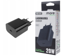 Ładowarka sieciowa 20W USB-C czarna ME61643 szybkie ładowanie