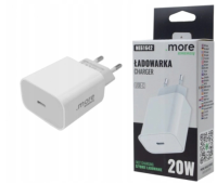 Ładowarka sieciowa 20W USB-C biała ME61642 szybkie ładowanie