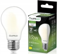 LUMILED Żarówka LED E27 A60 11W 1521lm 4000K 360° Filament Mleczna