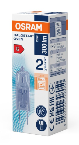 OSRAM HALOSTAR OVEN G4 20W 320LM 12V KAPSUŁKA