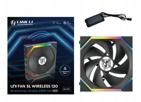 Wentylator Lian Li UNI FAN SL Wireless ARGB PWM 120mm Black