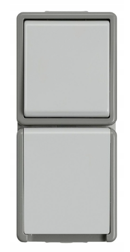 Siemens gniazda natynkowe podwójne DELTA surface IP44 AP SCHUKO
