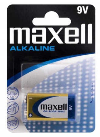 Bateria Maxell 9V 6LR61 /B1/P12/K48/Alkaline